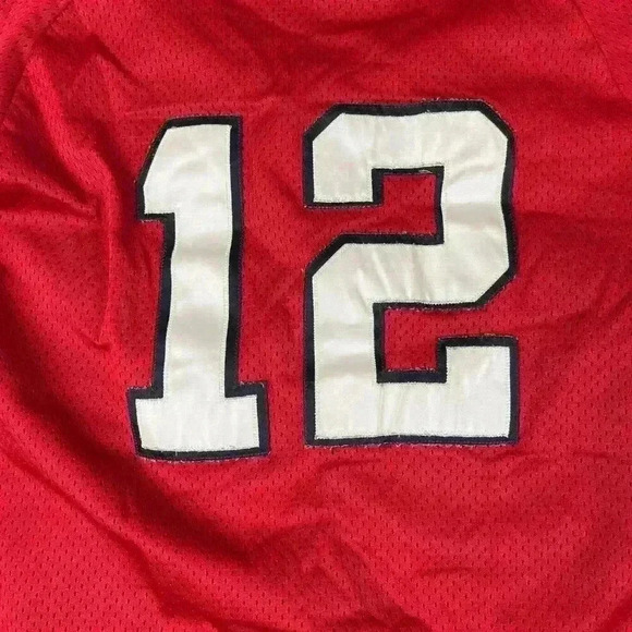 Vtg Rawlings Cyclones #12 USA AAU Baseball Sports Jersey Red Size S Adult - Picture 14 of 16